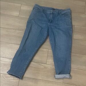 Women's Jeans, Anne Taylor factory, size 12, straight leg, boyfriend fit